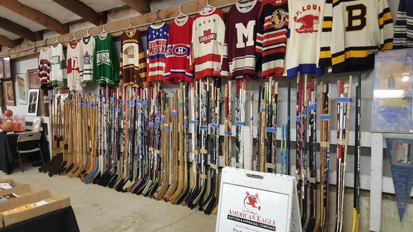 Collection of sports memorabilia being sold at auction