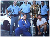 Kenny Lindsay with Sergei Fedorov and Brent Charnock